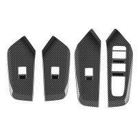 Car Window Glass Lift Button Switch Cover Trim Door Armrest Panel for Toyota Prius 60Series 20-23, Carbon Fiber