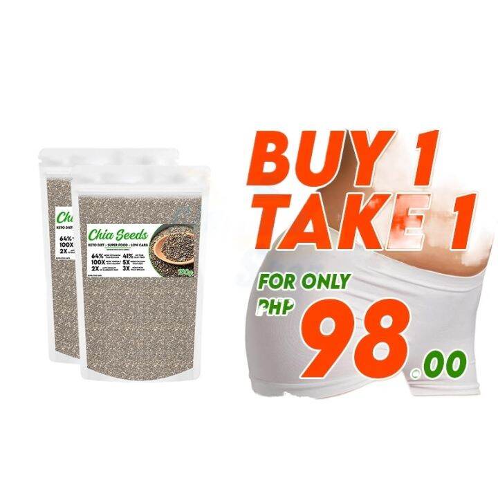 BUY 1 TAKE Organic Chia Seeds 100g Weight Loss Keto Diet Body Detox