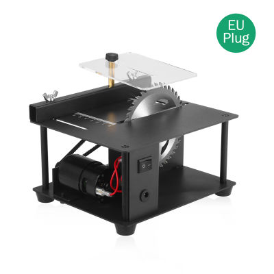 Multi-Functional Table Saw Mini Desktop Saw Cutter Electric Cutting Machine with Saw Blade Adjustable-Speed 35MM Cutting Depth for Wood Plastic Acrylic Cutting