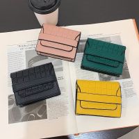 Bark Pattern Organ Card Holder European American Style Mini Coin Purse Multi-Card Slot Female Trendy Traffic Document Short All-In-One Bag Texture Leather Classic Stone 【AUG】