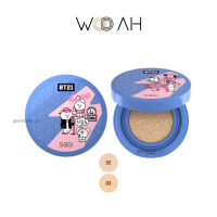 คุชชั่น Sasi BT21 Shining Star Smooth Matte Cushion คุชชั่นศศิ ศศิ ชายนิ่ง คูชั่น ปกปิด คุมมัน กันน้ำ ไม่เลอะแมส