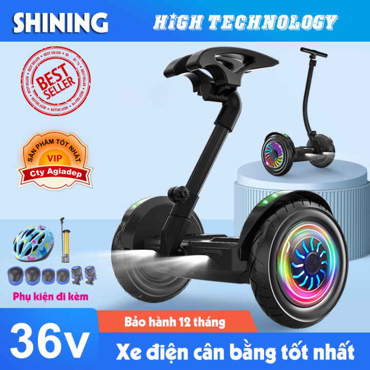 Xe điện cân bằng chế độ Chân Kẹp và Tay Lái Shining: \