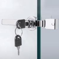 Sliding Glass Door Lock With 2 Keys For 2mm-6mm Thickness Glass Push-pull Window Display Cabinet Lock Hardware Accessories Door Hardware Locks