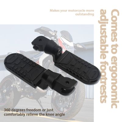 ที่วางเท้าด้านหน้าและด้านหลังปรับได้สำหรับรถจักรยานยนต์ลายทางสีดำ821ของ Ducati Monster ที่วางเท้าแบบหมุนได้ที่รองเท้า