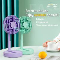 Multicolour Desktop Small Fan Silent Cooling Fans Home Accessories Electric Fan Portable Comfortable Small Folding Mini