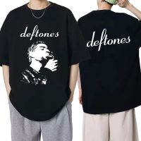 Deftones Smoking Around The Fur Cat T-Shirt Men Retro Gothic Hip Hop Oversized Short Sleeve T Shirts Casual Cotton T Shirt S-4XL-5XL-6XL