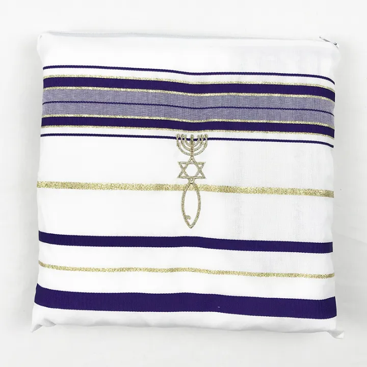 Tallit Prayer Shawl Cotton Tallit Tzitzit for Prayer Wash & Iron Gift