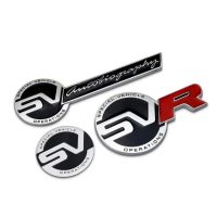 Hot New SVR SV Metal Car Body Sticker for Land Rover Aurora Discovery Evoque Auto Front Grille Emblem Rear Badge Decal