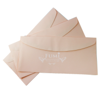 Fumi ซองการ์ดแต่งงาน 4.25x9 นิ้ว 500 ซอง ฝาโค้ง (สีชมพูอ่อน)