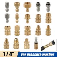 High Pressure Cleaner Car Washer Fitting Adapter Connector 1/4 Inch Quick Connect Socket For Car Washer Lance Connector M14 M22