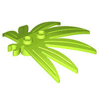 LEGO Part 10884 Plant Leaves 6 x 5 Swordleaf with Open O Clip Thick