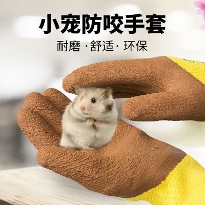 High-end Original anti-bite gloves for hamsters cats children parrots pets squirrels anti-scratch bites training dogs thick