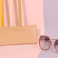Stylish Sunglasses Case Protective Glasses Bag Womens Leather Glasses Bag Sunglasses Storage Case Soft Sunglasses Pouch