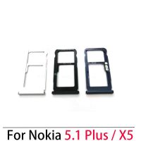 สำหรับ Nokia 5.1 Plus/X5ที่ใส่ถาดใส่ซิมซิมการ์ดเต้ารับตัวแปลงซ่อมแซมชิ้นส่วน