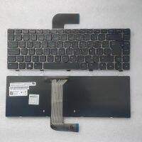 14R ใหม่ละตินสำหรับ DELL Inspiron N4110 M4110 N5050 M5050 X501L N4120 M4120ขุนนางแป้นพิมพ์แล็ปท็อปสมุดบันทึกสีดำ