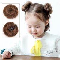 【hot sale】▨♀ C05 Silk childrens ball head wig bag kindergarten girls show flowers hairpin.