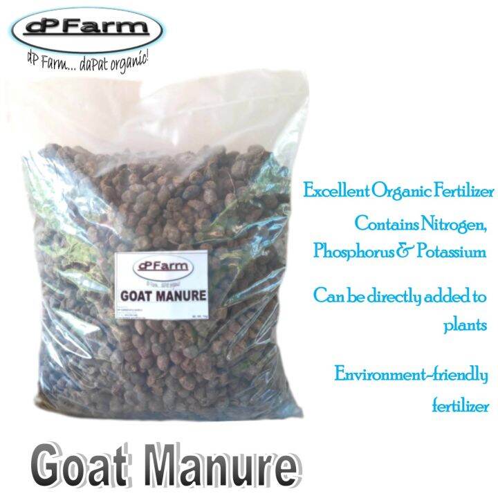 Goat Manure (Dry & Composted) / Organic Fertilizer 1kg Lazada PH