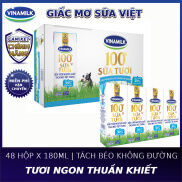 FREESHIP 0đ Toàn Quốc-Thùng 48 Hộp Sữa tươi tiệt trùng Vinamilk 100% Tách