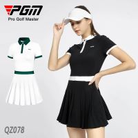 PGM Golf Women Dress Slim Fit Sports Girls Pleated Skirts Spring summer White/black Golf skirt Anti-lighting Shorts QZ078