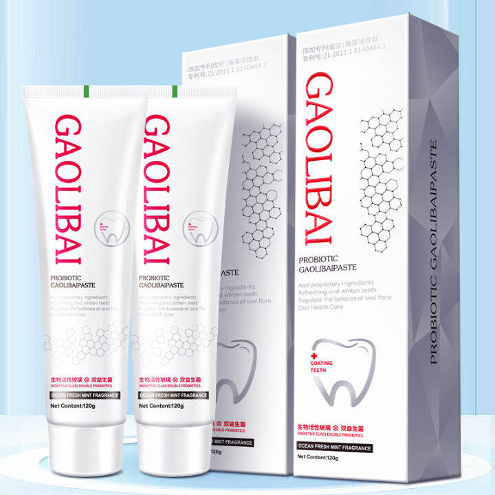 พร้อมส่ง-ใหม่-gaolibai-ยาสีฟันไวทเทนนิ่งท์-ช่วยลดกลิ่นปากและยังขจัดคราบกาแฟ-ช่วยให้ฟันขาวขึ้นแบบธรรมชาติ120กรัม