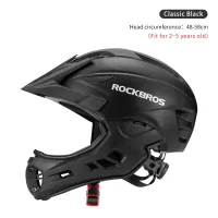 ROCKBROS Children Safety Helmet Integrally Breathable Ultralight Integrally-mold Full-Cover Removable Kids Sport Ski Bike Helmet