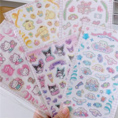 ✷❧ Kuromi Melody Hello Kitty Cinnamoroll Ledger Decorative Sanrio Waterproof Sticker