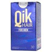 Qik Hair For Men - Hỗ trợ giảm hói đầu ở nam giới, kích thích tóc mọc nhanh và chậm bạc tóc (Hộp 30 viên)