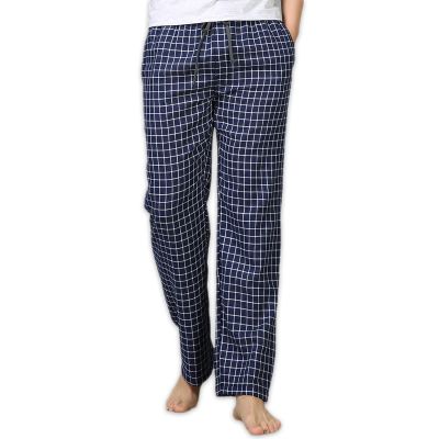 Cozy 100 knit cotton sleep bottoms mens simple sleepwear pants summer casual plaid mens pants home trousers