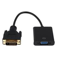 1080 จุด DVI-D ไปยัง VGA Adapter 24+1 25 พิน DVI ชายไปยัง 15 PIN VGA หญิงตัวแปลงสัญญาณวิดีโอ