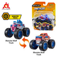 Transracers 1ชิ้น2-In-1เปลี่ยนรถบรรทุกมอนสเตอร์ยานพาหนะกระเป๋าพลิกรถยนต์เด็กของขวัญวันเกิดของเล่นในร่มกลางแจ้งพรรคโปรดปราน