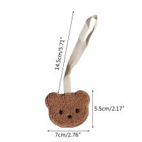 Cartoon Bear Animal Embroidery Patch Kids Handwritten Name Anti-Lost Pendant Tag Baby Kindergarten School Bag Lanyard D5QA