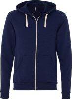 Canvas 3909 Unisex Triblend Sponge Fleece Full-Zip Hoodie - Navy Heather - XS