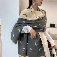 2020 New Brand Womens Scarves Luxury Winter Cashmere Plaid Moon Thick Scarf Shawls Soft Warm Bandana Foulard Femme Pashmina Wrap