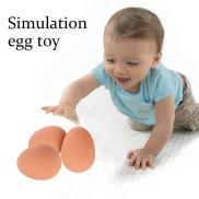 Simulation Egg Toy Rubber Fake Egg Ball Toy R2W2