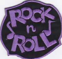 iron on patch Embroidery Rock N Roll Music 7x7 cm ร็อคแอนด์โรล เพลง ตัวรีด เย็บติดผ้าประเทศไทย โลโก้ปัก มีกาวสำหรับรีด ตกแต่งเสื้อผ้า