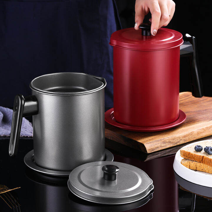 Japanese kitchen oil storage tank with filter screen Household oil