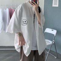 เสื้อเชิ้ตแขนยาวหลวมแบบสบายอเนกประสงค์สไตล์ฮ่องกงชาย A300-CS001-P27