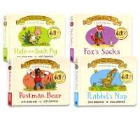 Oak forest Story Collection 4 volumes cardboard flip book English original picture book tales from acorn wood 20th Anniversary Edition Julia Donaldson childrens Enlightenment cognitive picture book postman bear