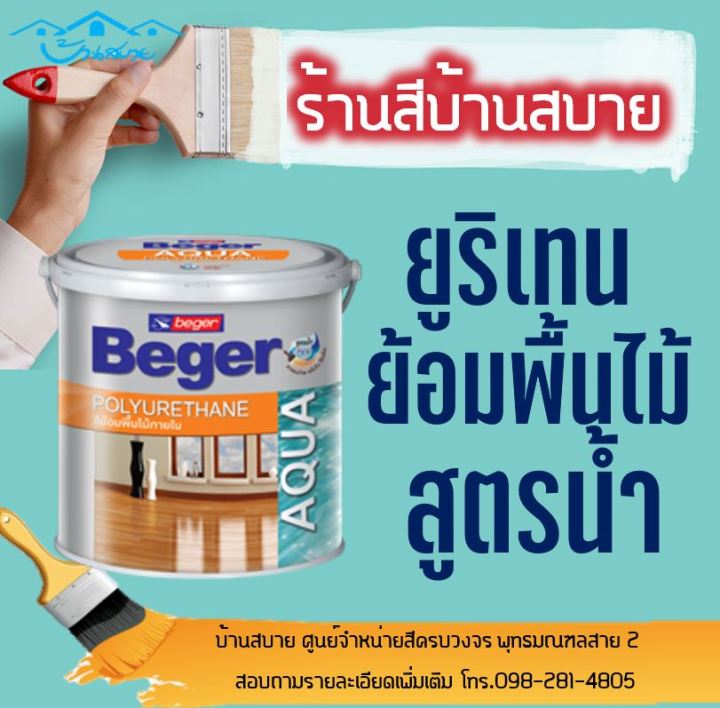 beger-ยูริเทน-เคลือบพื้นไม้-สูตรน้ำ-สีทาผนังไม้-ผนังไม้-สีทาไม้-ยูรีเทน