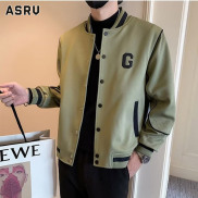 ASRV Men s Loose Casual Fit Baseball Jackets Premium Slim Fit Cropped