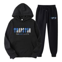 Trapstar ชุดวอร์ม แบรนด์ พิมพ์ ชุดกีฬา ผู้ชาย ผู้หญิง 18 สี อบอุ่น ชุดสองชิ้น เสื้อกันหนาว มีฮู้ด หลวม + กางเกง ชุดเสื้อกันหนาว เสื้อฮู้ด วิ่งจ๊อกกิ้ง