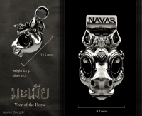 Navar Gallery : ชาร์มปีมะเมีย (ม้า) เนื้อเงินแท้ 92.5 Year of the Horse Silver 92.5