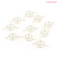 YONGDA? หลอดไฟชิป460-465nm 3W LED 10ชิ้น, หลอดไฟพลังงานสูงสีฟ้าดีไต้หวันชิป3W พลังงานสูง