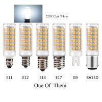 หลอดไฟไฟ Led G9 E14 E12 E11 Ba15d E17 9W Dc 110V 220V 2835หรี่แสงได้หลอดไฟเซรามิกฮาโลเจนสำหรับโคมระย้า