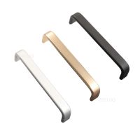 Modern Wardrobe Handle 64mm/96mm/128mm/160mm/192mm Solid/Hollow Space Aluminum Handle Kitchen Furniture Pulls Drawer Handle Door Hardware Locks