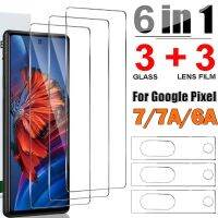 6in1 Premium 9H Tempered Glass for Google Pixel 7 7A 6A 4 4XL 1-3pcs Screen Protectors &amp; 3pcs Camera Lens Film Set Screen Guard Bar  Wine Tools