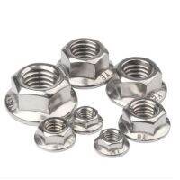 1-20PCS m3 m4 m5 m6 m8 M10 M12 M14 M16 M20 DIN6923 304 Stainless steel flange hex nut nuts