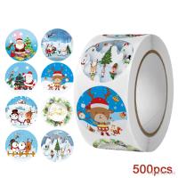 ◇✴ 100-500 Pieces Christmas Themed Seal Label Sticker DIY Gift Baking Wrapping Envelope Stationery Decoration