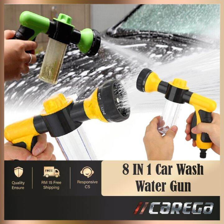 8 in 1 Settings Pressure Foam Mix Spray Nozzle Head Car Wash Spray Car