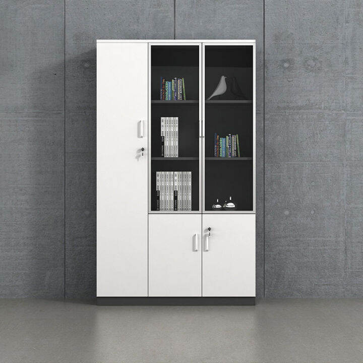 Office Modern Boss Bookcase File Wooden File Data Glass